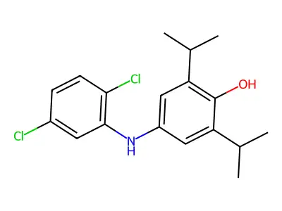 4-(2,5-Dichloroanilino)-2,6-di(propan-2-yl)phenol structure
