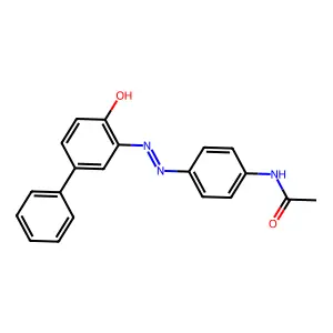 Acetamide, N-(4-(2-(4-hydroxy(1,1'-biphenyl)-3-yl)diazenyl)phenyl)- structure
