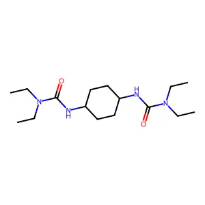 Urea, N,N''-1,4-cyclohexanediylbis[N',N'-diethyl- structure