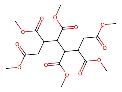Hexamethyl hexane-1,2,3,4,5,6-hexacarboxylate structure