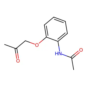 N-[2-(2-氧代丙氧基)苯基]乙酰胺 structure