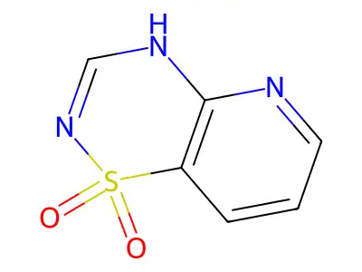 2H-Pyrido(2,3-e)-1,2,4-thiadiazine, 1,1-dioxide structure