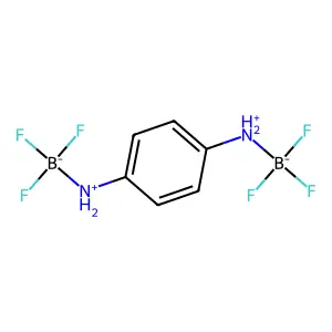 Trifluoro-[[4-(trifluoroboranuidylazaniumyl)phenyl]azaniumyl]boranuide structure