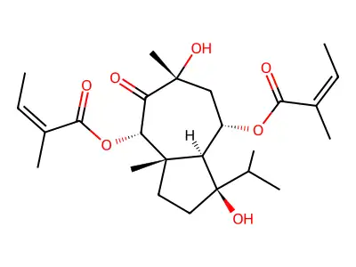 脂胶芹素 structure