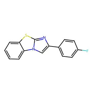 2-(4-Fluorophenyl)imidazo[2,1-b][1,3]benzothiazole structure