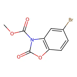 Methyl 5-bromo-2-oxo-1,3-benzoxazole-3-carboxylate structure