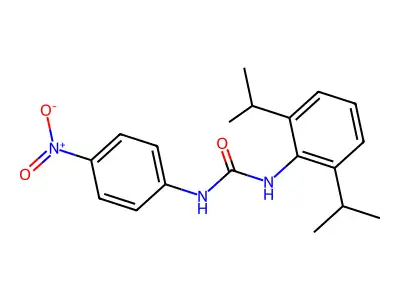 1-[2,6-Di(propan-2-yl)phenyl]-3-(4-nitrophenyl)urea structure