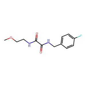 N1-(4-fluorobenzyl)-N2-(2-methoxyethyl)oxalamide structure