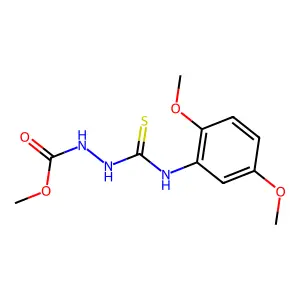 Methyl 2-{[(2,5-dimethoxyphenyl)amino]carbonothioyl}hydrazinecarboxylate structure
