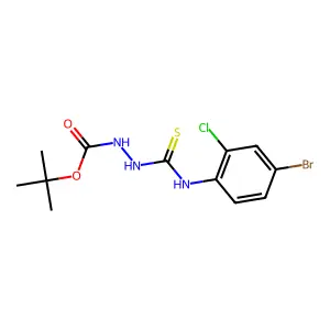Tert-butyl 2-((4-bromo-2-chlorophenyl)carbamothioyl)hydrazinecarboxylate structure