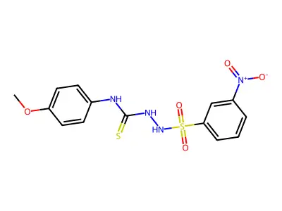 1-(4-Methoxyphenyl)-3-[(3-nitrophenyl)sulfonylamino]thiourea structure