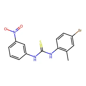 1-(4-Bromo-2-methylphenyl)-3-(3-nitrophenyl)thiourea structure