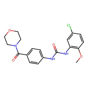 1-(5-Chloro-2-methoxyphenyl)-3-[4-(morpholine-4-carbonyl)phenyl]urea structure