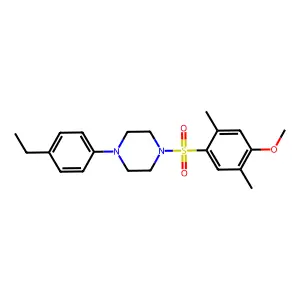 1-(4-Ethylphenyl)-4-(4-methoxy-2,5-dimethylbenzenesulfonyl)piperazine structure