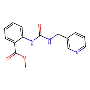 Methyl 2-({[(3-pyridinylmethyl)amino]carbonyl}amino)benzoate structure