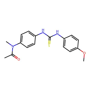 N-[4-[(4-methoxyphenyl)carbamothioylamino]phenyl]-N-methylacetamide structure
