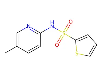 N-(5-methylpyridin-2-yl)thiophene-2-sulfonamide structure