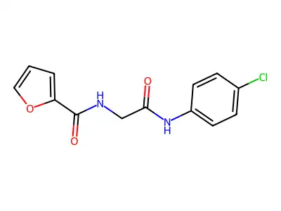 N-[2-(4-chloroanilino)-2-oxoethyl]furan-2-carboxamide structure