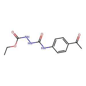 Ethyl 2-(4-acetylphenylcarbamoyl)hydrazinecarboxylate structure