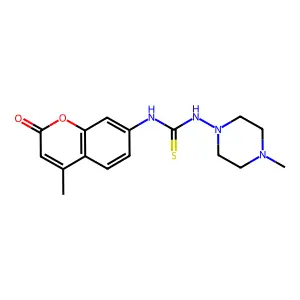 1-(4-Methyl-2-oxochromen-7-yl)-3-(4-methylpiperazin-1-yl)thiourea structure