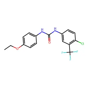 1-[4-Chloro-3-(trifluoromethyl)phenyl]-3-(4-ethoxyphenyl)urea structure