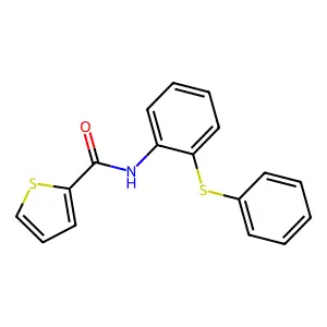 N-(2-phenylsulfanylphenyl)thiophene-2-carboxamide structure