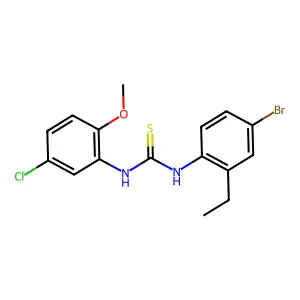 1-(4-Bromo-2-ethylphenyl)-3-(5-chloro-2-methoxyphenyl)thiourea structure