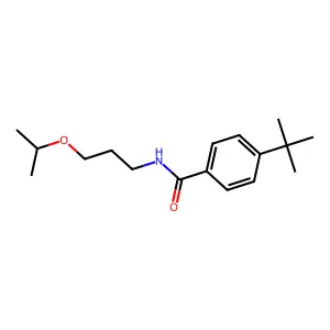 4-tert-butyl-N-(3-propan-2-yloxypropyl)benzamide structure