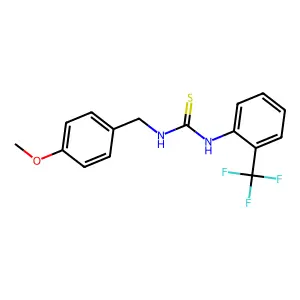 1-[(4-Methoxyphenyl)methyl]-3-[2-(trifluoromethyl)phenyl]thiourea structure