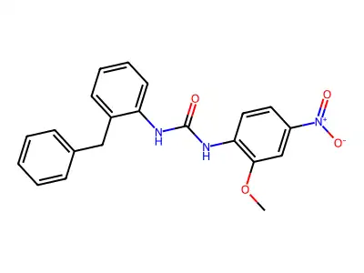 1-(2-Benzylphenyl)-3-(2-methoxy-4-nitrophenyl)urea structure