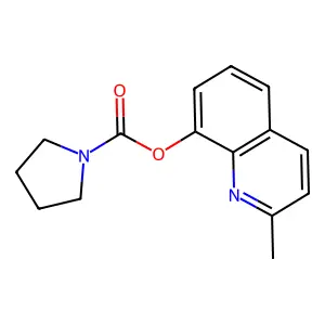 2-Methyl-8-quinolyl pyrrolidinecarboxylate structure