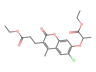 C20H23ClO7 structure