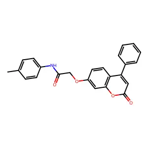 N-(4-methylphenyl)-2-[(2-oxo-4-phenyl-2H-chromen-7-yl)oxy]acetamide structure