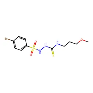 1-[(4-Bromophenyl)sulfonylamino]-3-(3-methoxypropyl)thiourea structure