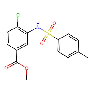 Methyl 4-chloro-3-{[(4-methylphenyl)sulfonyl]amino}benzoate structure