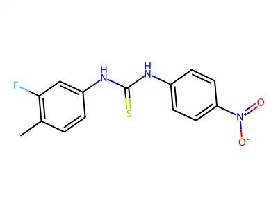 1-(3-Fluoro-4-methylphenyl)-3-(4-nitrophenyl)thiourea structure