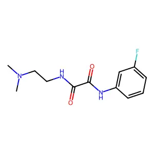 N-[2-(dimethylamino)ethyl]-N'-(3-fluorophenyl)ethanediamide structure