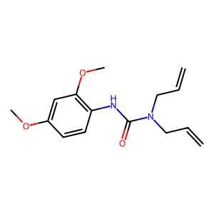 3-(2,4-Dimethoxyphenyl)-1,1-bis(prop-2-enyl)urea structure