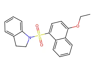 [(4-Ethoxynaphthyl)sulfonyl]indoline structure