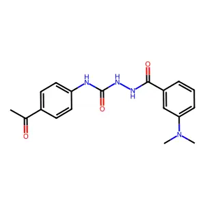 1-(4-Acetylphenyl)-3-[[3-(dimethylamino)benzoyl]amino]urea structure