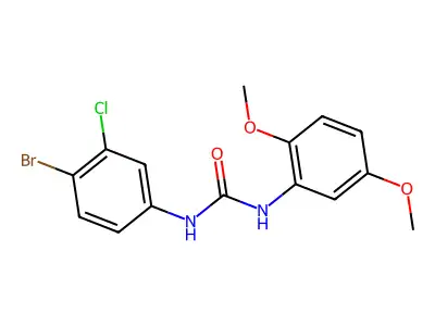 1-(4-Bromo-3-chlorophenyl)-3-(2,5-dimethoxyphenyl)urea structure
