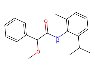 2-methoxy-N-(2-methyl-6-propan-2-ylphenyl)-2-phenylacetamide structure