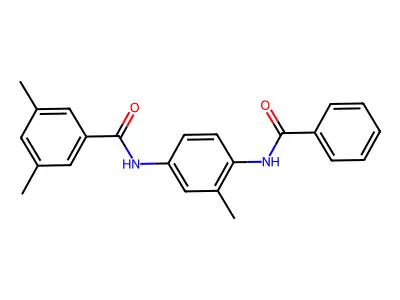 N-(4-benzamido-3-methylphenyl)-3,5-dimethylbenzamide structure