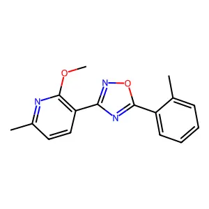 3-(2-Methoxy-6-methylpyridin-3-yl)-5-(2-methylphenyl)-1,2,4-oxadiazole structure