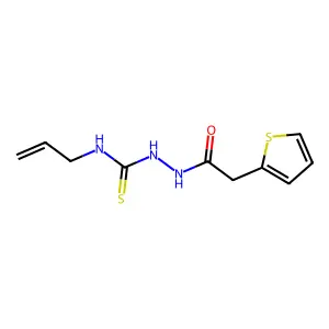 1-Prop-2-enyl-3-[(2-thiophen-2-ylacetyl)amino]thiourea structure