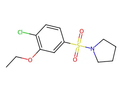 1-(4-Chloro-3-ethoxyphenyl)sulfonylpyrrolidine structure