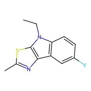 4-Ethyl-7-fluoro-2-methyl-4H-thiazolo[5,4-b]indole structure