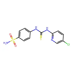 1-(5-Chloropyridin-2-yl)-3-(4-sulfamoylphenyl)thiourea structure
