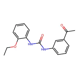 N-(3-acetylphenyl)-N'-(2-ethoxyphenyl)urea structure