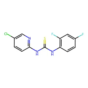 1-(5-Chloropyridin-2-yl)-3-(2,4-difluorophenyl)thiourea structure